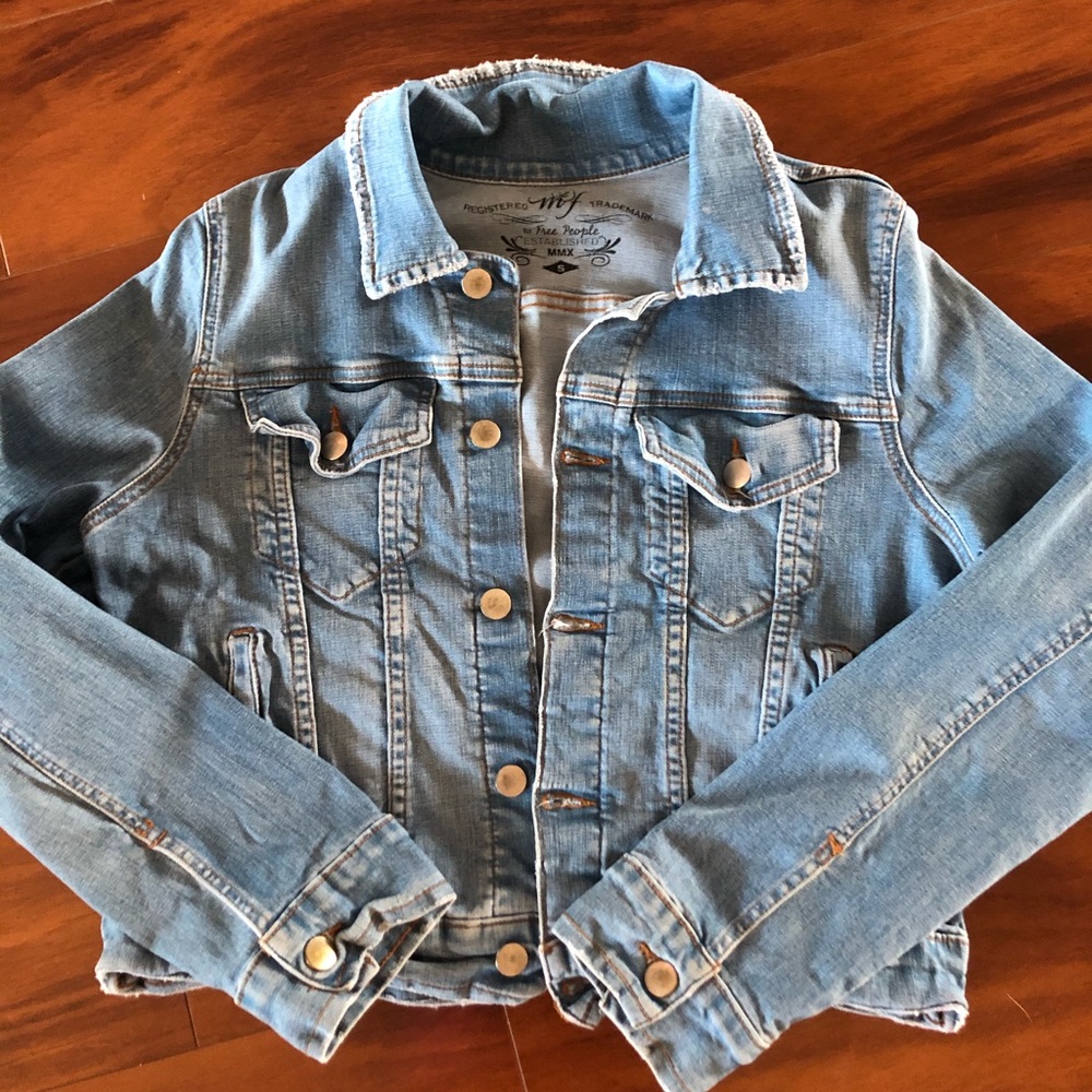 Free People Stretchy Jean Jacket